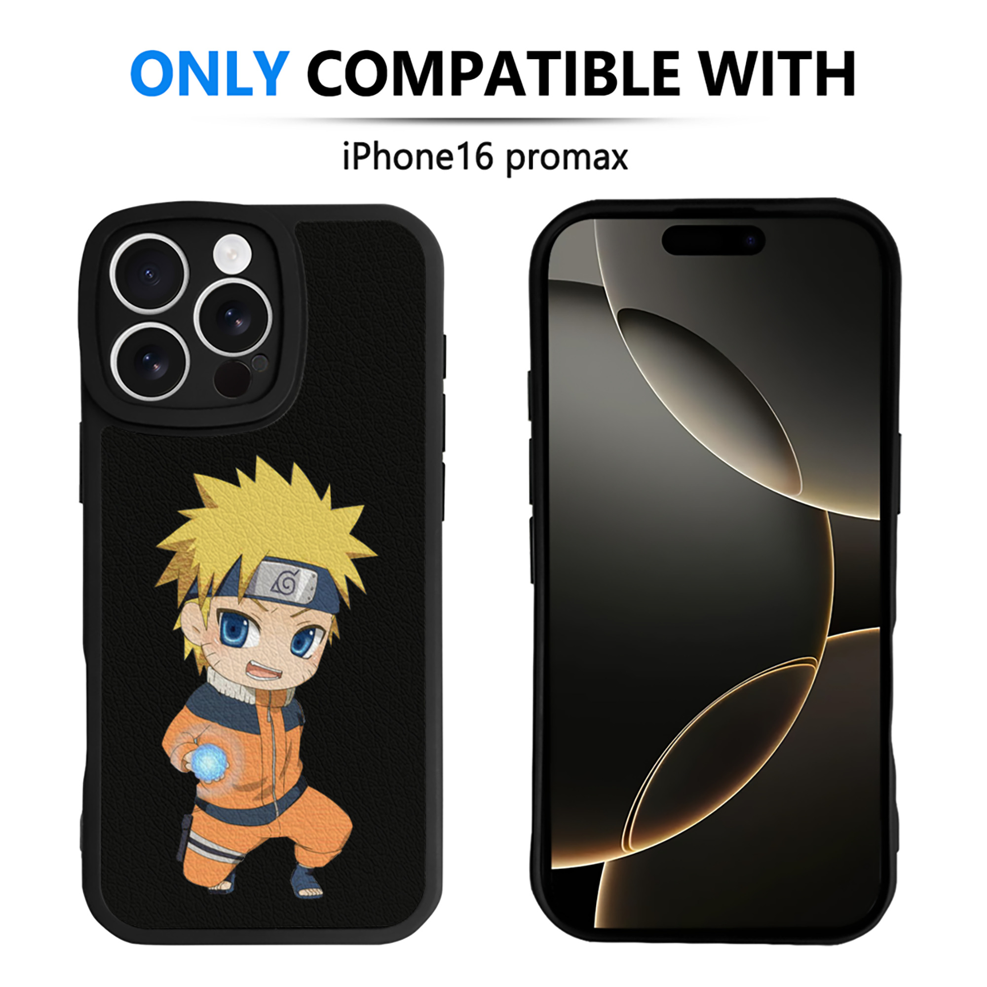 （画像用） NARUTO -ナルト- うずまき ナルト Uzumaki Naruto 【iPhone 16シリーズ対応】シリコンスマホケース（レザー調） 材質：シリコン